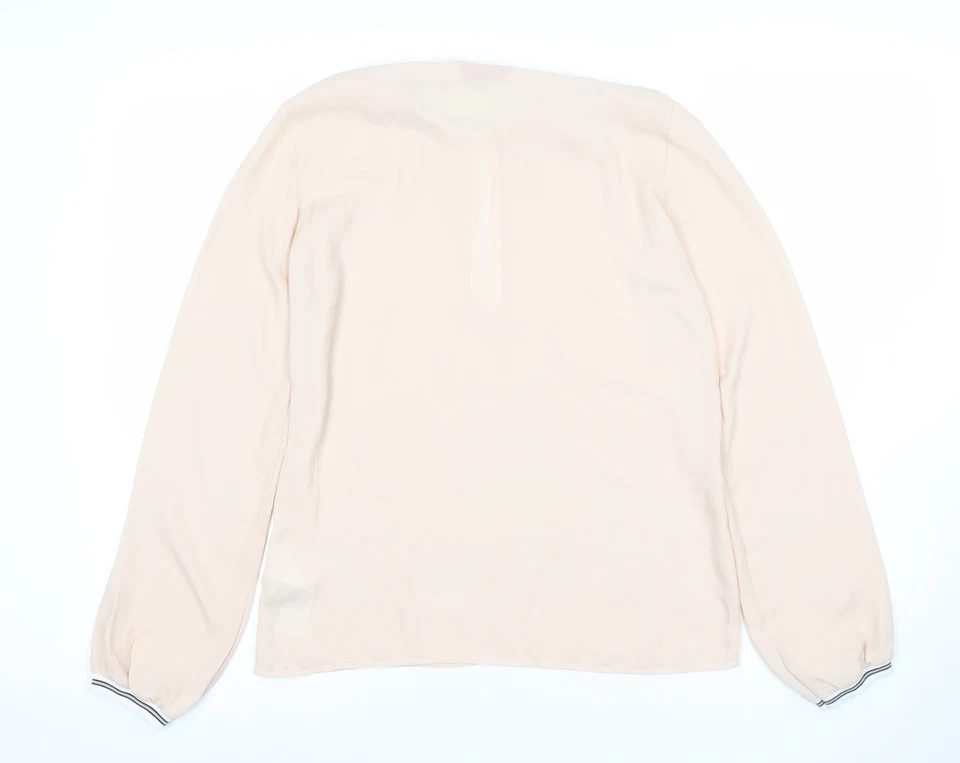 Blusa mujer Guess beige manga larga de gasa talla S Foto 3 de 4