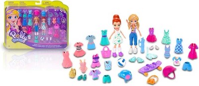 Polly Pocket Super Sporty Pack with Polly Dolls and over 35 Fashions & Sporting