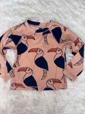 Tea Collection Girls Sz. 2T Toucan Peach Design Long Slv Rashguard. Grt. Item