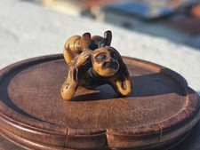 Antique Japanese netsuke of Acrobat 19Century