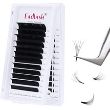 Fadlash Easy Fan Lashes D Curl 0.05 8-14mm Mixed Length Russian Lashes Natural L
