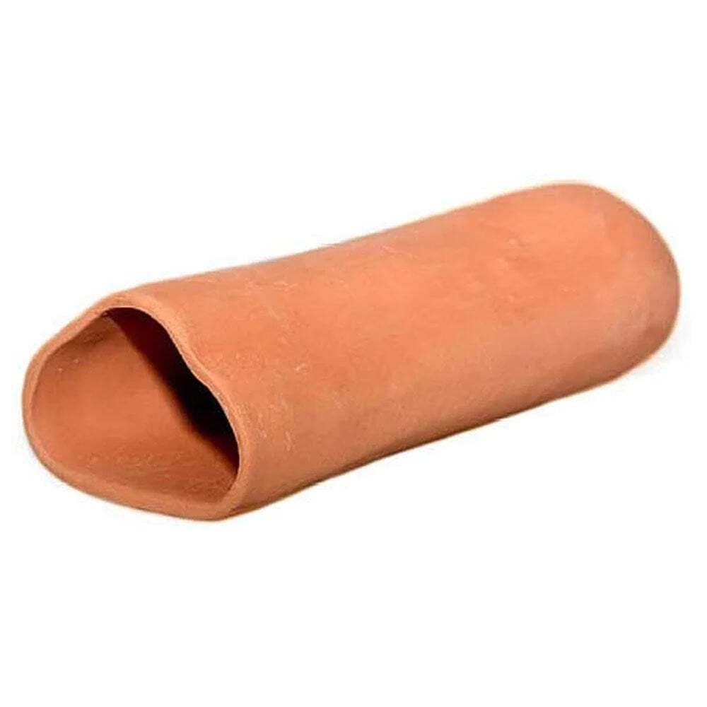 Ceramic Nature Red Cave Aquarium Ornament - Large | Fish Hide