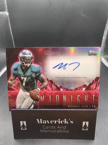 2024 Topps Midnight Football Michael Vick Horizon Signatures Auto Red /99