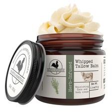 Hearth Homestead Whipped Beef Tallow - 100 Grass Fed, Unscented, 1.3oz