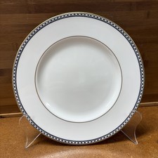 FOUR 4 WEDGWOOD BLACK ULANDER 10 3/4" DINNER PLATES-R4407