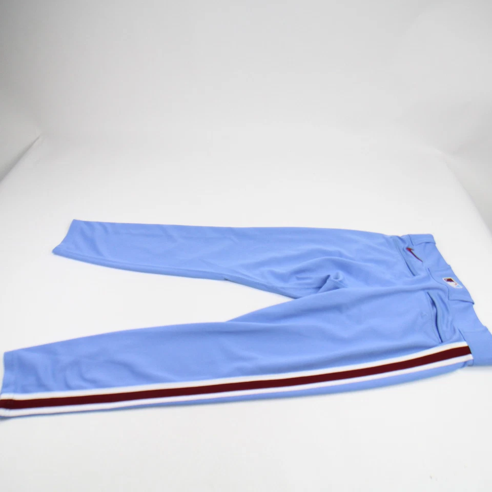 Pantalones de béisbol Philadelphia Phillies Nike MLB auténticos para hombre usados Foto 3 de 4