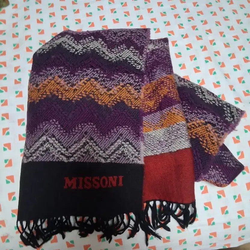 Missoni Zigzag Pattern Wool Muffler Warm and Styl… - image 5