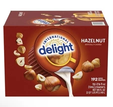 International Delight Hazelnut Coffee Creamer Singles (192 ct)