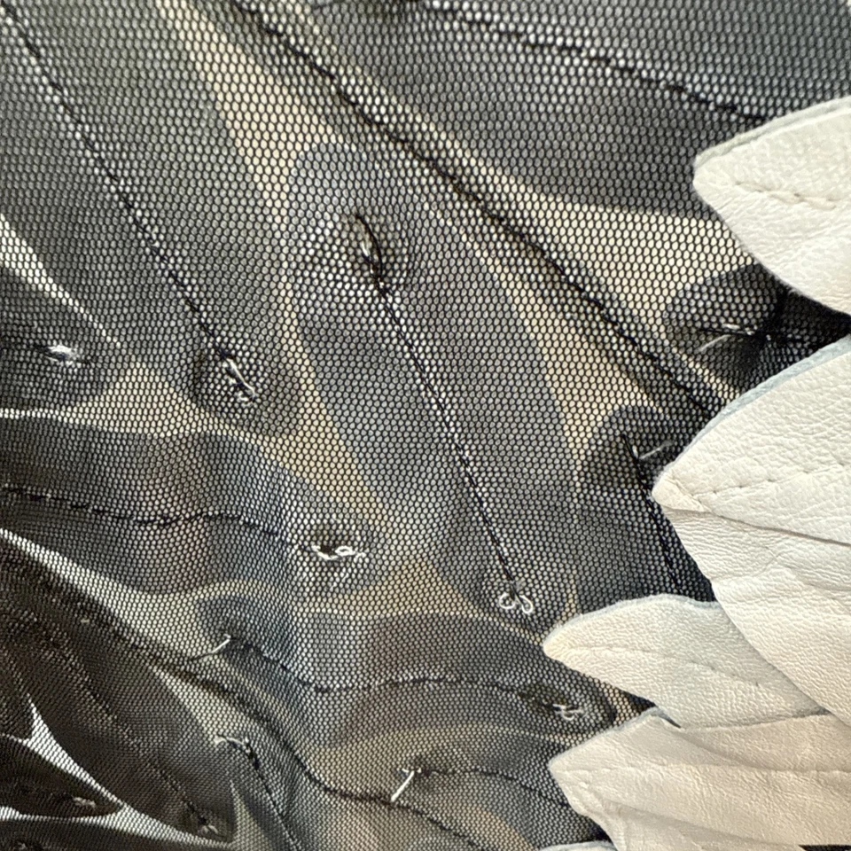 Colete túnica de couro folha e malha por Belgian Francis veja as medidas - Imagem 4 de 4