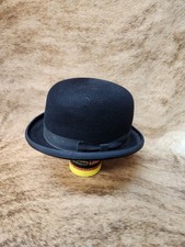 5X BEAVER BLACK BOWLER DERBY HAT 6 3/4
