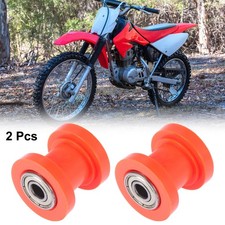 2 Pcs 8mm Chain Tensioner Roller Slider Pulley Wheel Idler for Motobikes Orange