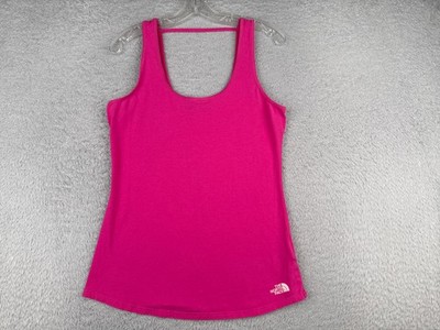 The North Face Shirt Women Medium Pink Tank Sleeveless Scoop Neck Polyester Gym
