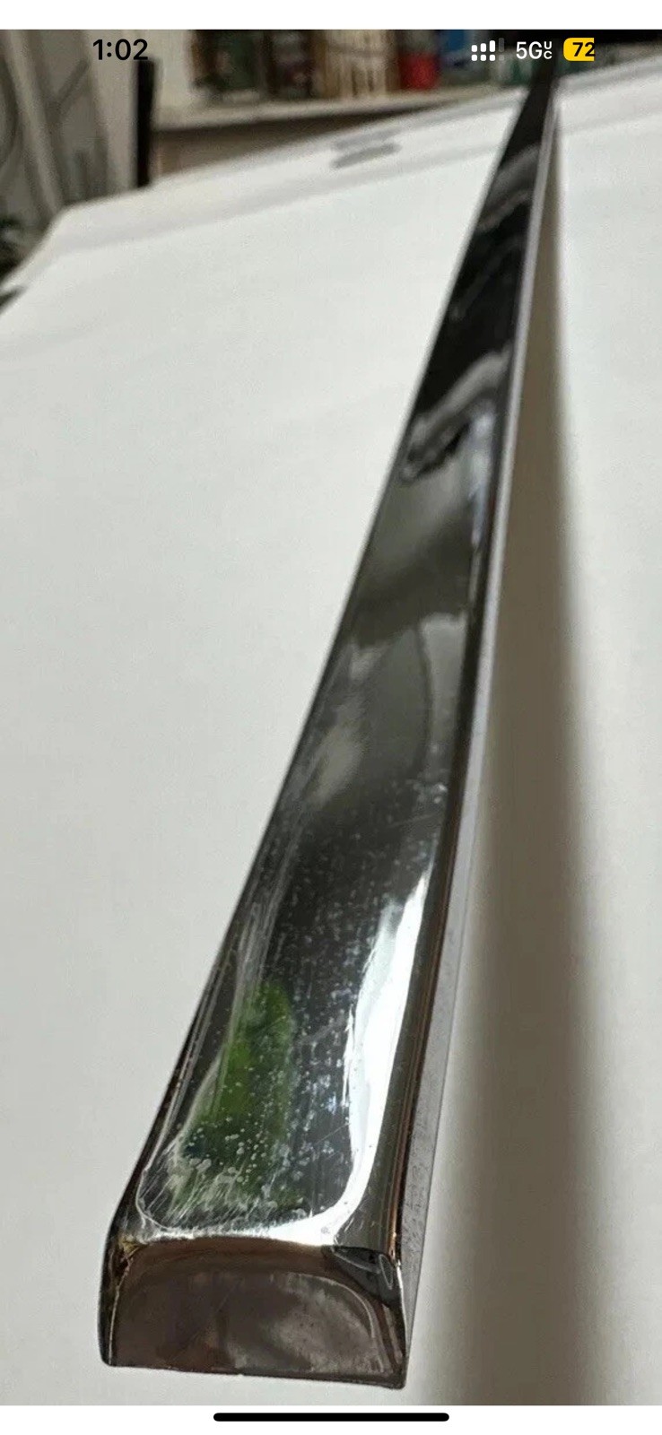 Rolls Royce Silver Spur, Spirit, Bentley Mulsanne Center Hood/Bonnet Chrome Trim