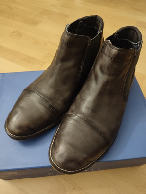 Bugatti Stiefelette Used Look Grau Gr 43/UK 9