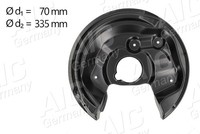 Spritzblech Ankerblech Hinterachse Links FÜR Skoda Yeti (5L) - Aic 57841