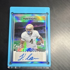 Leaf Football Destination: the Pros Auto Jeremiyah Love Notre Dame 1/1 DPA-JL1