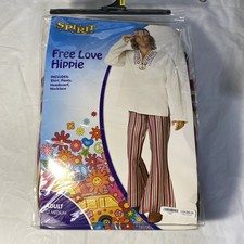 Preowned Medium Adult Free Love Hippie Costume By Spirit.