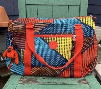 Kipling Itska Duffel Travel Weekend Carry On Bag art y2k tote lot
