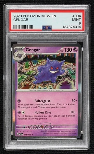 Gengar Pokemon Scarlet & Violet 151 MEW PSA 9 MINT