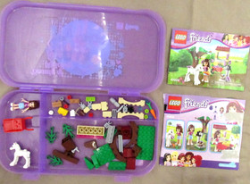 Lego Friends 3934 Mia's Puppy 41003 Olivias Foal Complete w/ Cases Manual No Box