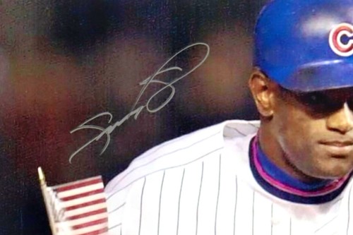 💥Sammy Sosa💥 Chicago Cubs Signed 11x14 Photo Autograph Game After 9/11 –BAS - Picture 2 of 4
