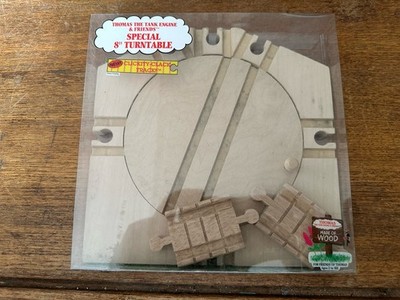 1994 Learning Curve Wooden Thomas Train 8 Inch Special Turntable! NEW! Signed!