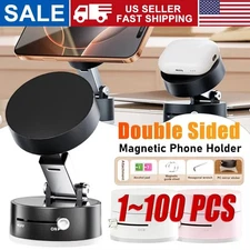 360 Vacuum Strong Magnetic Phone Holder Suction Cup Car Stand Foldable Mount lot
