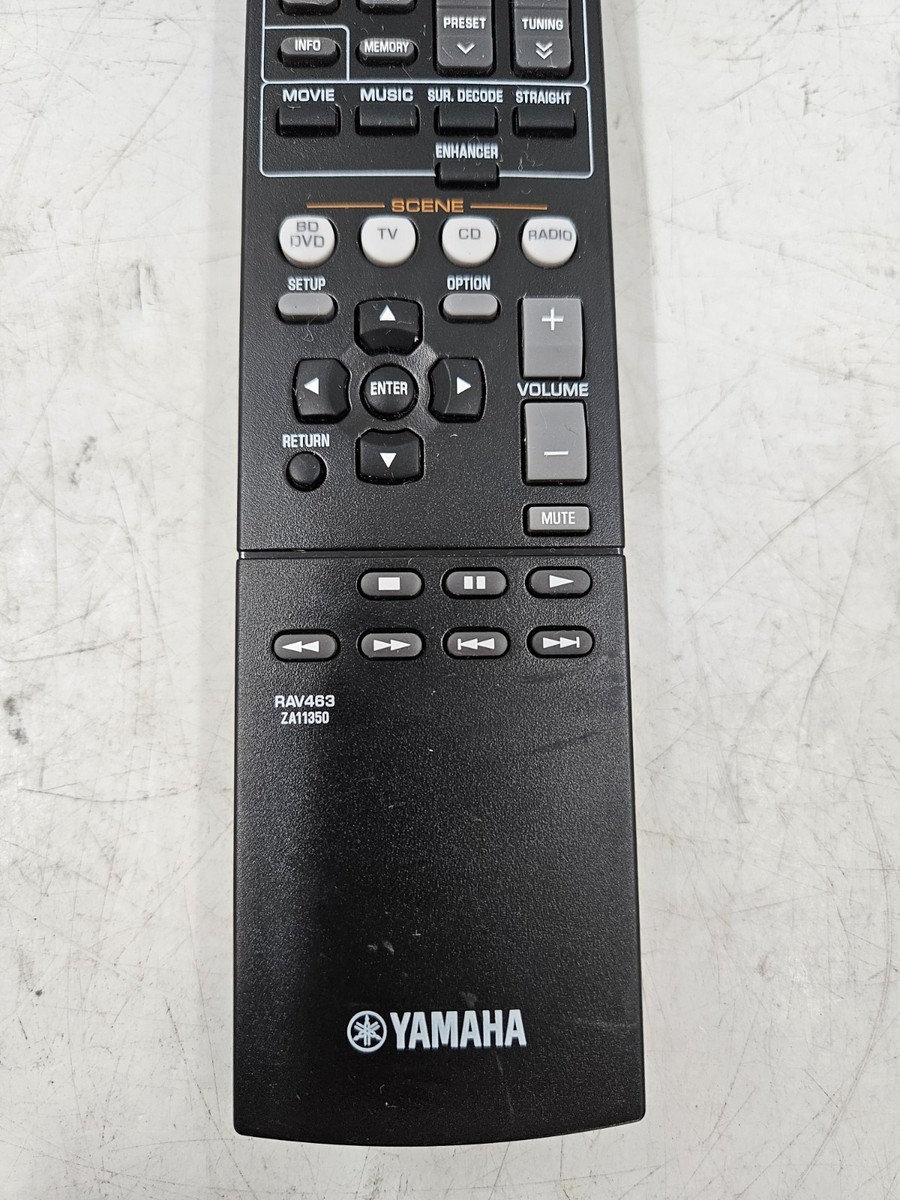 Original Yamaha Rx-v373 Remote Control Rav463 Za11350 for sale