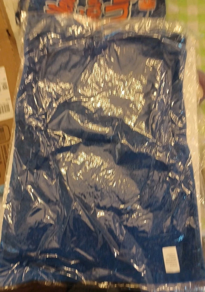 2017 WWE John Cena Never Give Up Rally Towel Blue And Orange HLR - Image 2 of 2