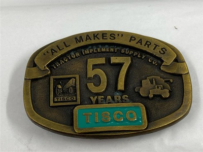 #ad Limited Edition Series V 1937 1994 Spec Cast Tisco Tractor Supply Belt Buckle $5.00