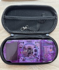 Sony PSP 3000 Console - transparent purple, New Battery & Charger 16GB