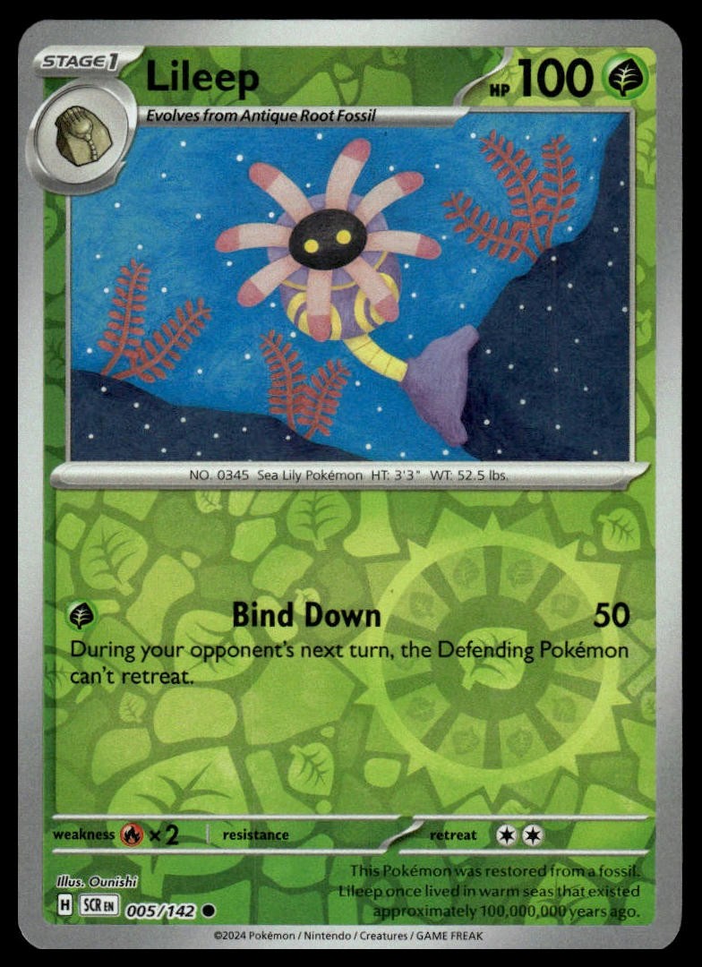 Lileep SV07: Stellar Crown #005/142 Reverse Holo NM