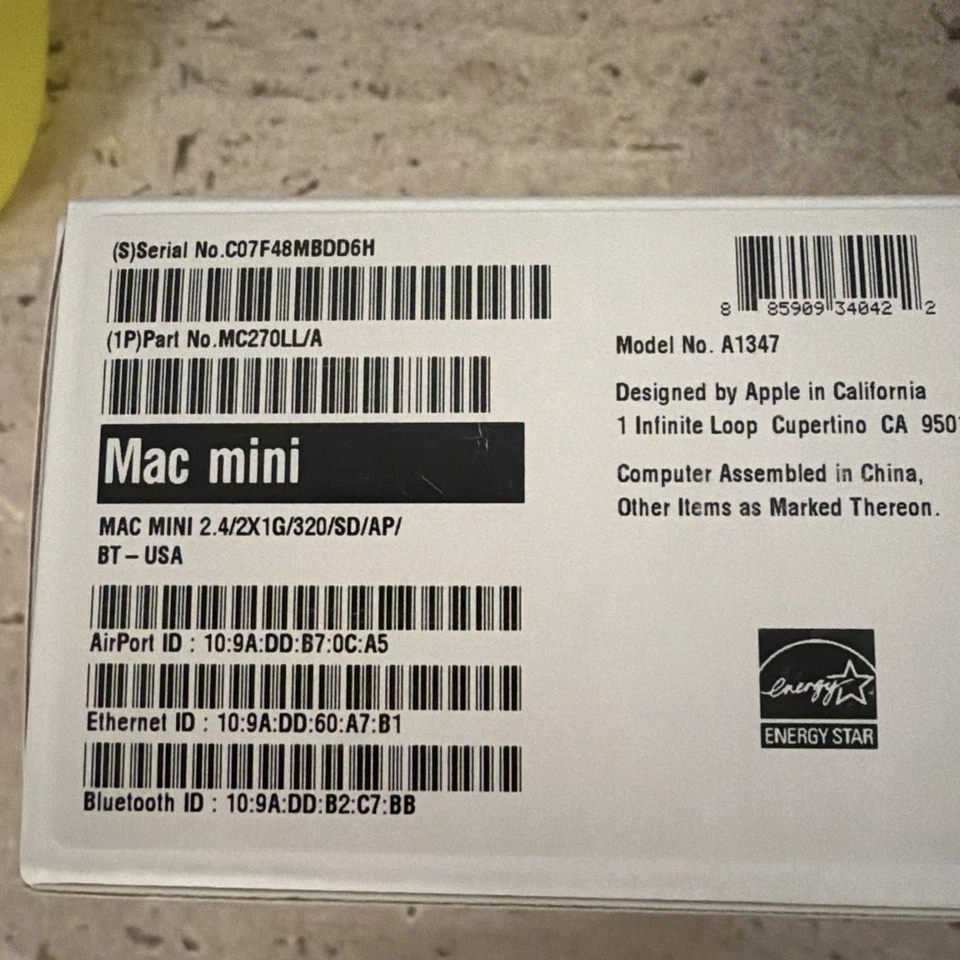 Apple Mac Mini A1347 Desktop - MC270LL/A (June, 2010) - Image 2 of 4