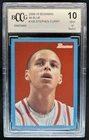 2009-10 Bowman 48 Stephen Curry Blue Rookie RC #/1948 Warriors BCCG 10