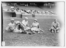 St. Louis NL 1914 Pol Perritt Art Fletcher Miller Huggins Lee Magee Baseball