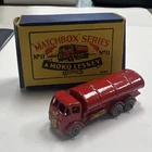 Matchbox Lesney #11 Red Petrol Tanker With Box England