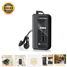 Lightweight Pocket AM/FM Radio - Ideal for Travel, Hiking, and Music Lovers