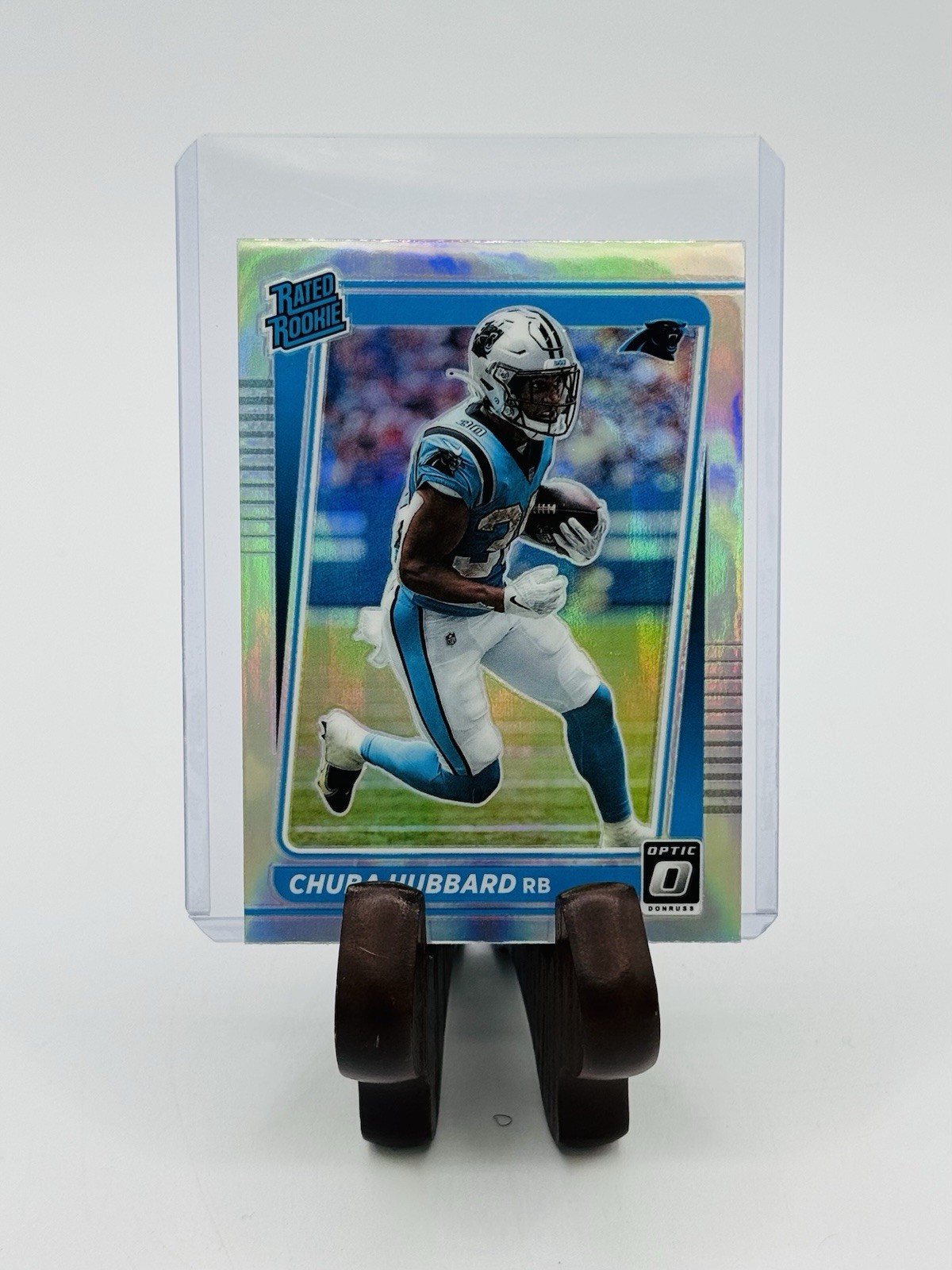 2021 Panini Donruss Optic Rated Rookie Chuba Hubbard #225 Holo Prizm (RC)