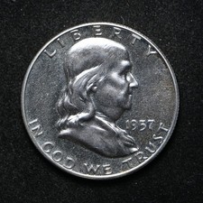 1957 Franklin Silver Half Dollar Proof (cn16416)