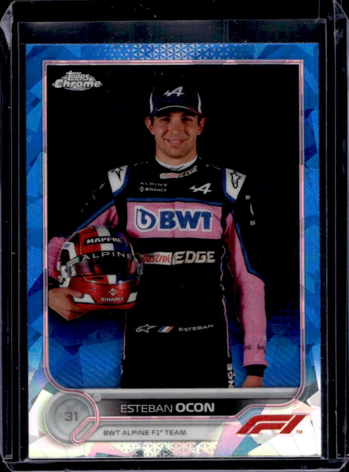 2022 Topps Chrome Sapphire F1 Esteban Ocon #41