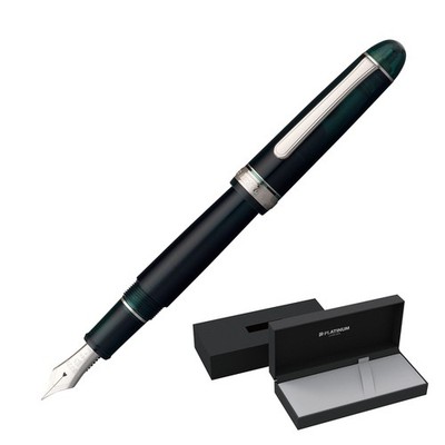 Platinum Fountain Pen #3776 CENTURY Laurel Green Rhodium M Nib PNB-18000CR#41-3