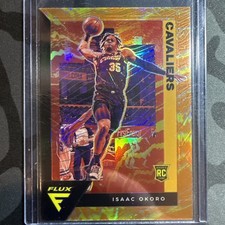 2020-21 Panini Flux - Rookies Isaac Okoro #213 Orange Sunrise (RC)