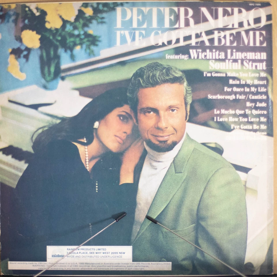 PETER NERO - I'VE GOTTA BE ME - Vinyl LP - Rainbow - 1969 - VG FREE POST (3185) - Image 4 of 4