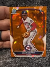 2023 Bowman Chrome Sapphire Edition Prospects Orange /75 Edwin Solano #BCP-169