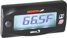 Koso North America Mini 3 Ambient Air Temperature Gauge Atv Snow Street