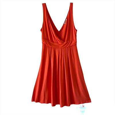 Old Navy Petite Womens Sun Dress Bright Orange Empire Waist Surplice Flare M | eBay Old Navy Petite Womens Sun Dress Bright Orange Empire Waist Surplice Flare M | eBay