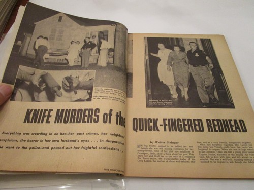 Vintage TRUE HOMICIDE CASES SEPT 1957 (Sex & True Crime) Post Mortem photos - Picture 4 of 11