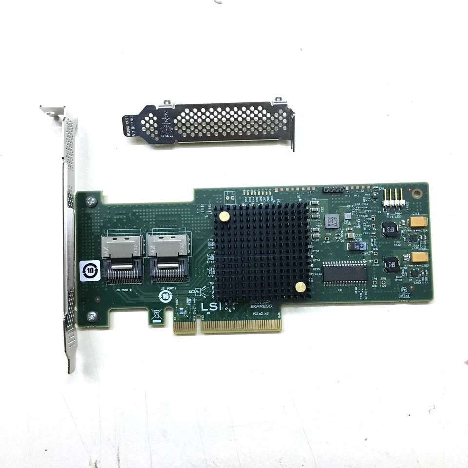 LSI SAS 9210-8i 8-port 6Gb/s PCIe x8 HBA RAID SATA Controller card=M1015 9211-8I - Image 2 of 3