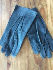 BLACK LEATHER DRESS OR DRIVING GLOVES SIZE SMALL MADE IN USA