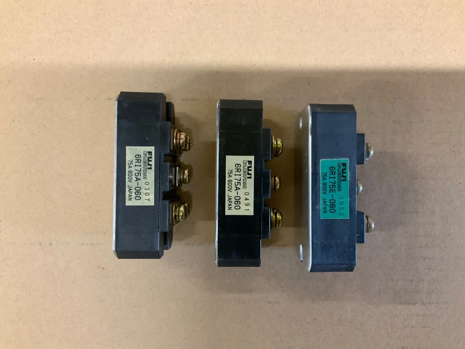 FUJI ELECTRIC 6RI75E-080 POWER MODULE 75A 800V USED & FULLY TESTED - Image 2 of 3